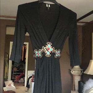 Black, sexy jewel adorned boutique LBD
